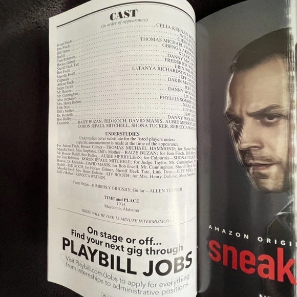 To Kill a Mockingbird Signed Playbill 2019 Jeff Daniel’s & Most Main Cast RARE! - Picture 5 of 8